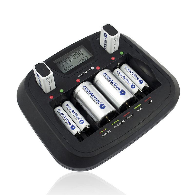 Зарядно у-во Universal Charger  NIMH R6,03,14,20,22 с микропроцесор NC900U  EVERACTIVE thumbnail 2