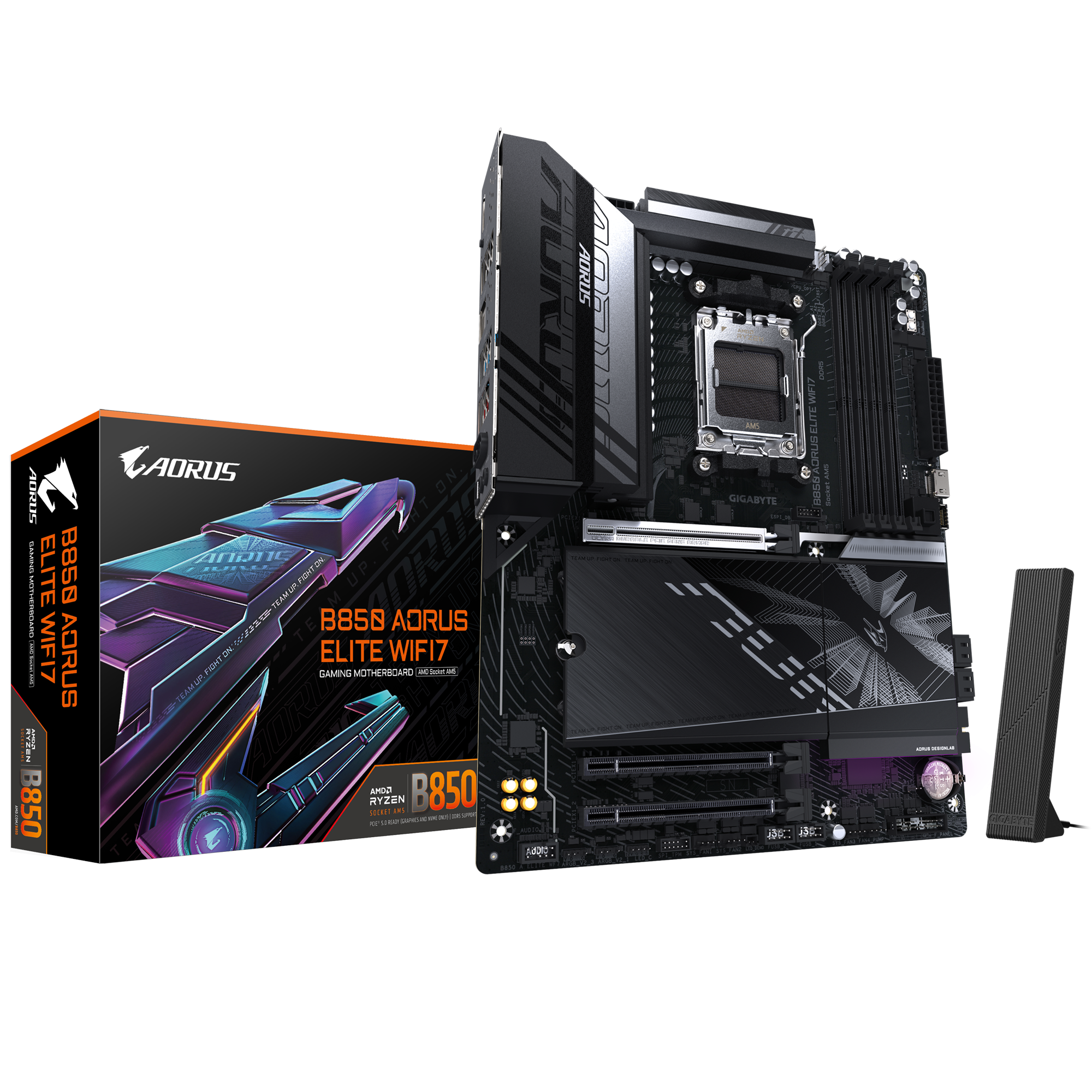 Дънна платка GIGABYTE B850 AORUS ELITE WIFI7 socket AM5 thumbnail 4