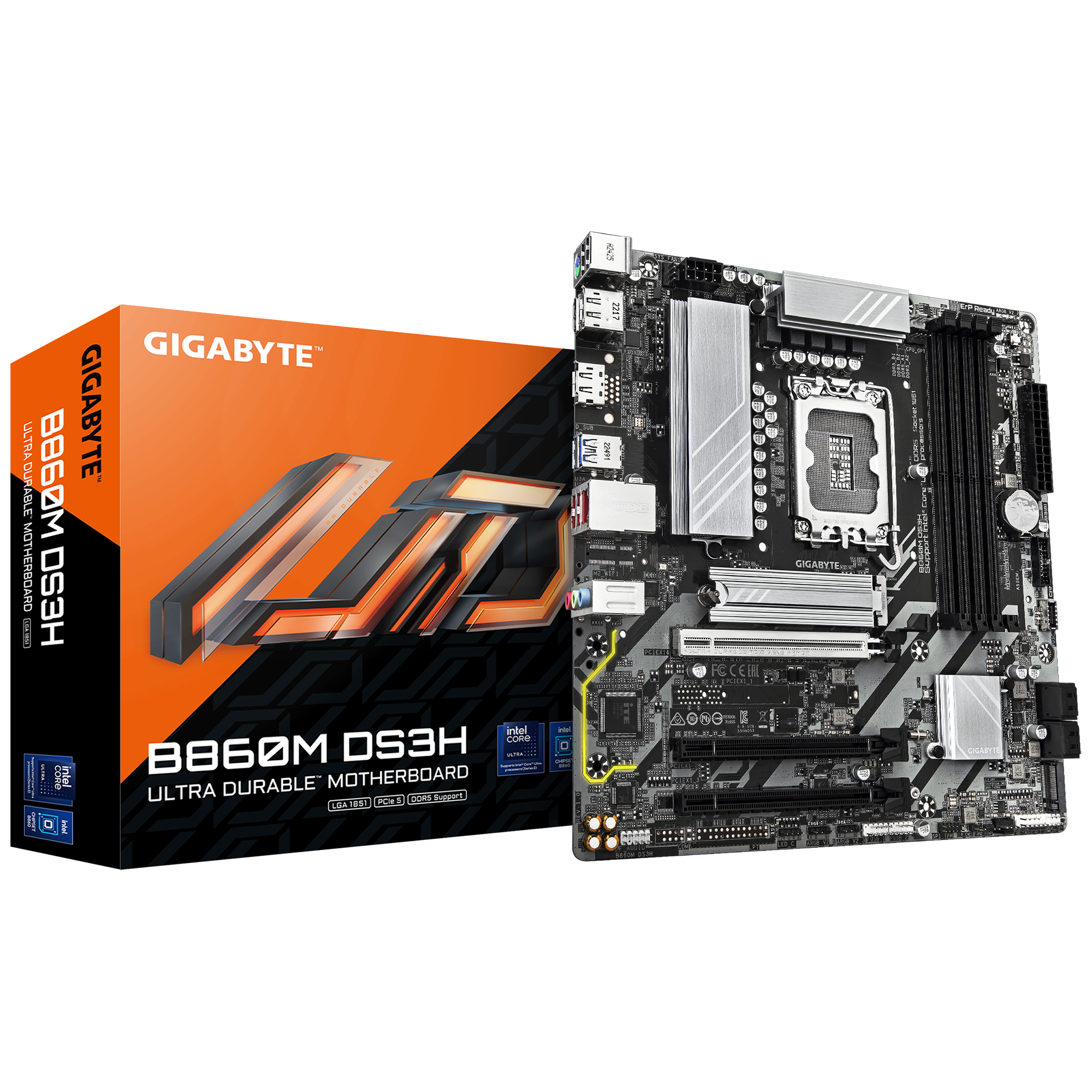 Дънна платка GIGABYTE B860M DS3H, LGA 1851 thumbnail 3