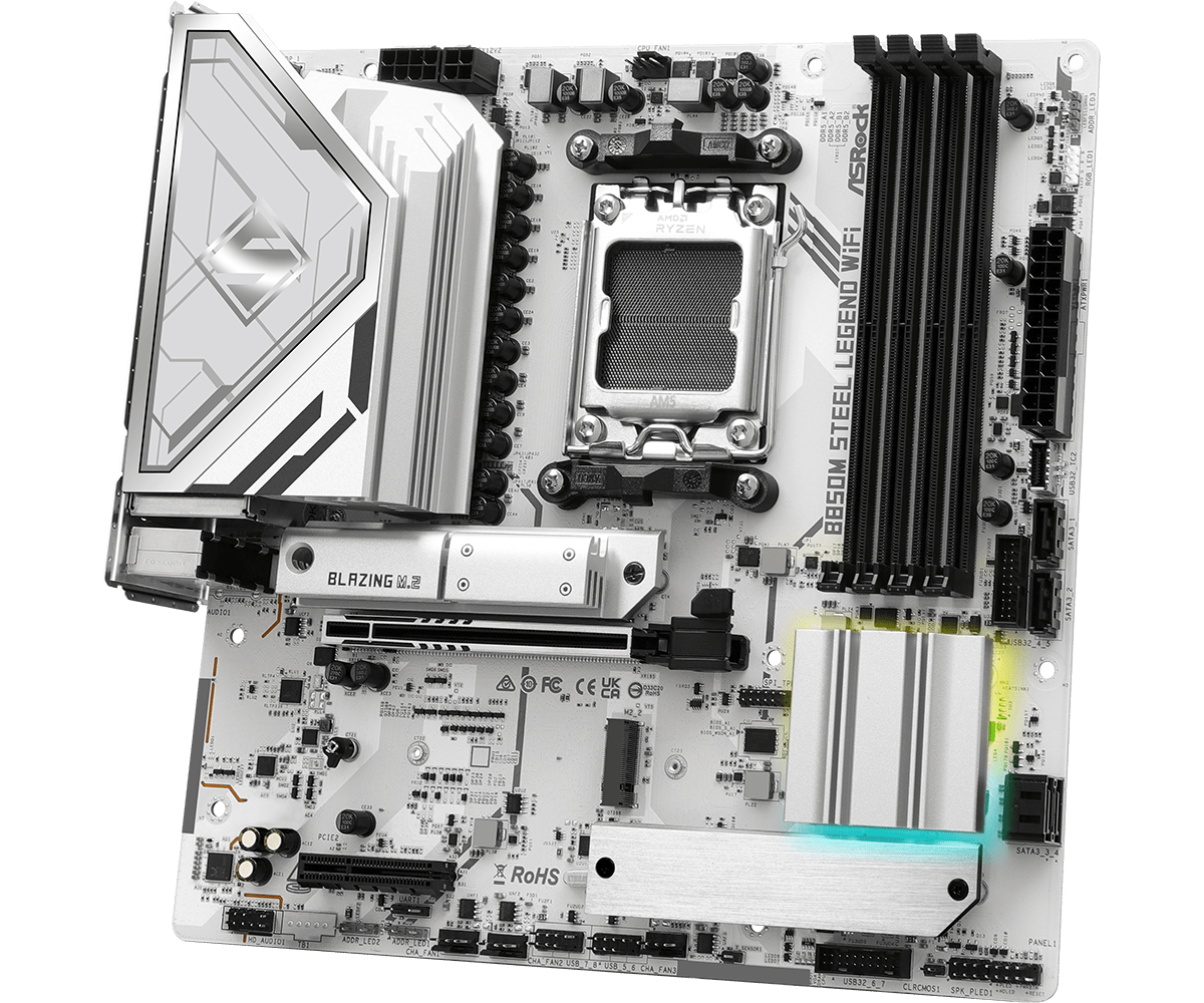 Дънна платка ASRock B850M STEEL LEGEND WIFI socket AM5 thumbnail 1