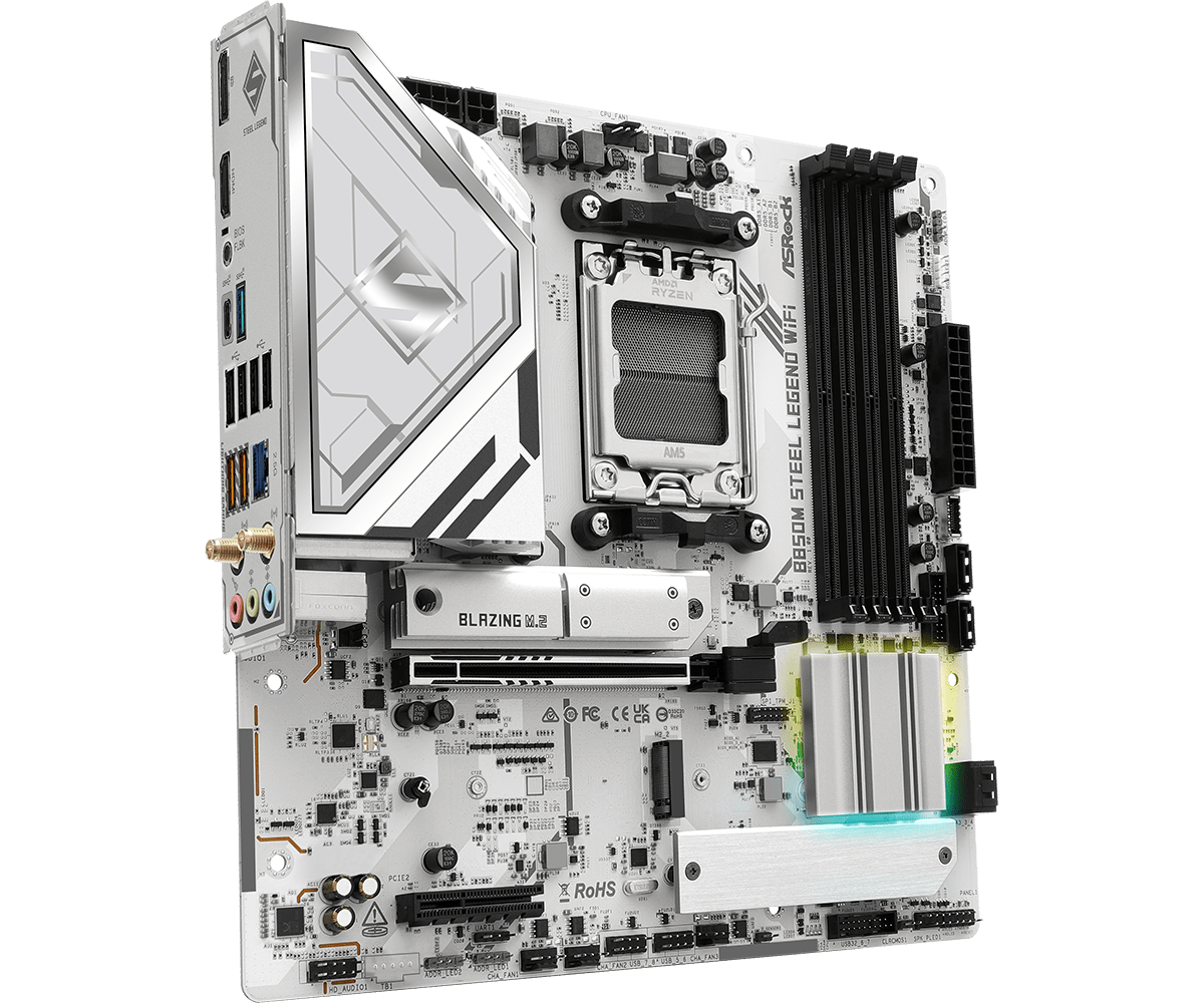 Дънна платка ASRock B850M STEEL LEGEND WIFI socket AM5 thumbnail 2