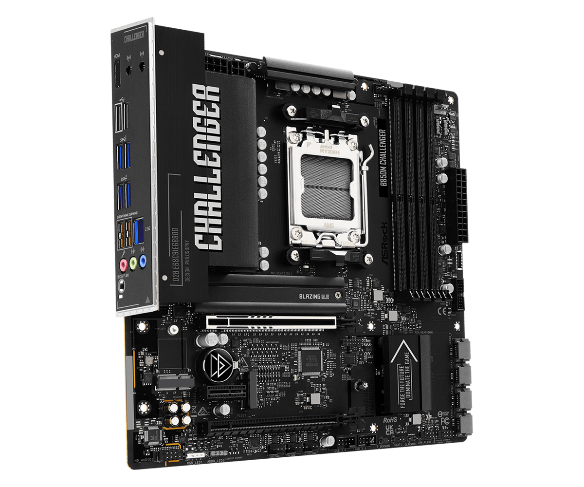 Дънна платка ASRock B850M CHALLENGER socket AM5 thumbnail 1