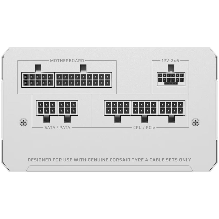 Захранващ блок Corsair RM850e White 850W 80+ Gold ATX 3.1, Fully Modular thumbnail 2