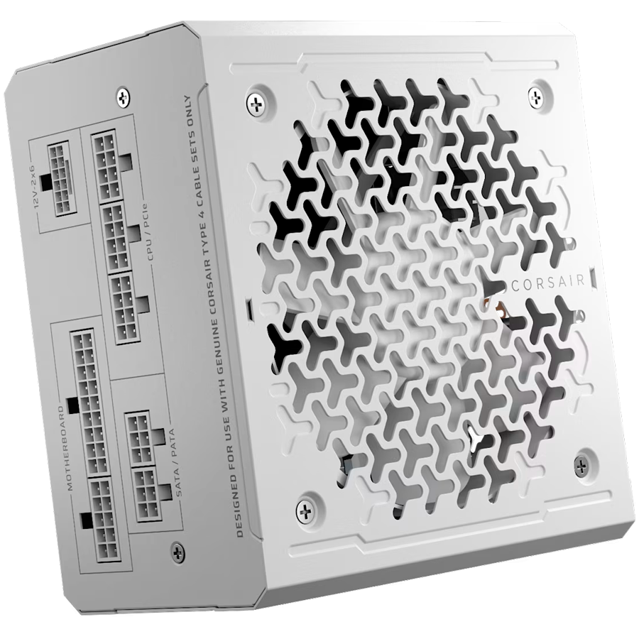 Захранващ блок Corsair RM850e White 850W 80+ Gold ATX 3.1, Fully Modular