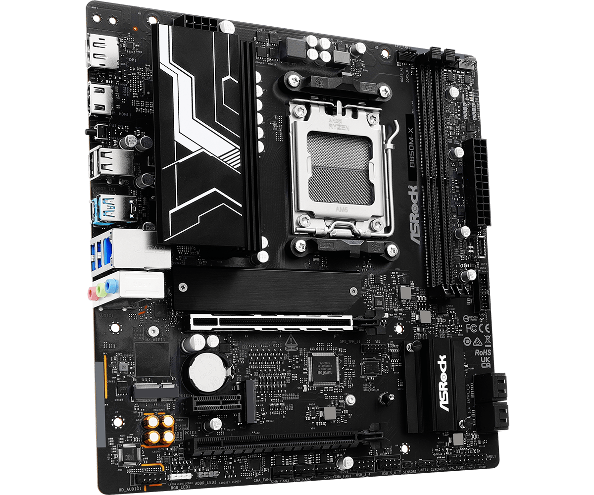 Дънна платка ASRock B850M-X socket AM5 thumbnail 1