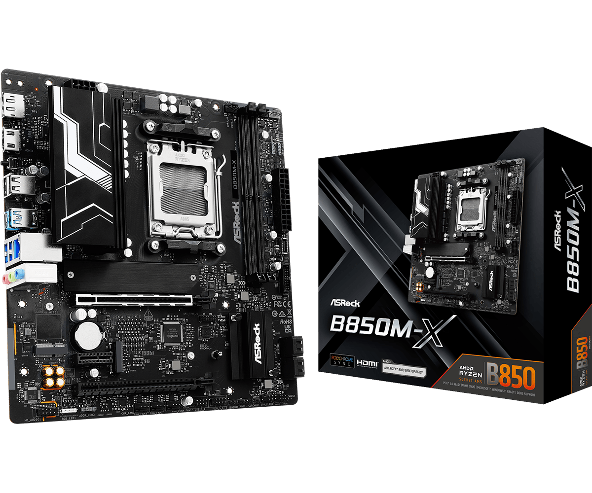 Дънна платка ASRock B850M-X socket AM5 thumbnail 2