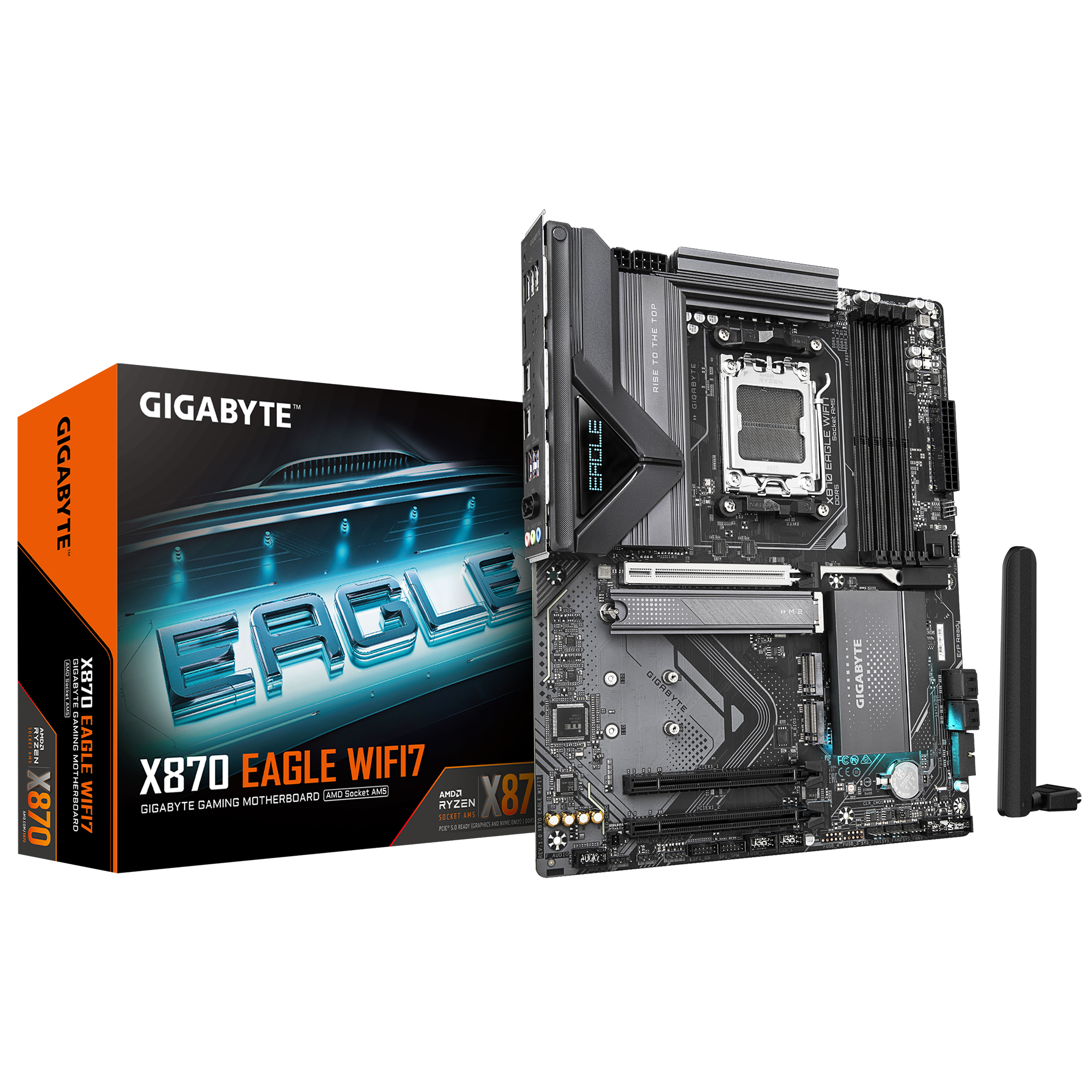 Дънна платка GIGABYTE X870 EAGLE WIFI 7, Socket AM5 thumbnail 3