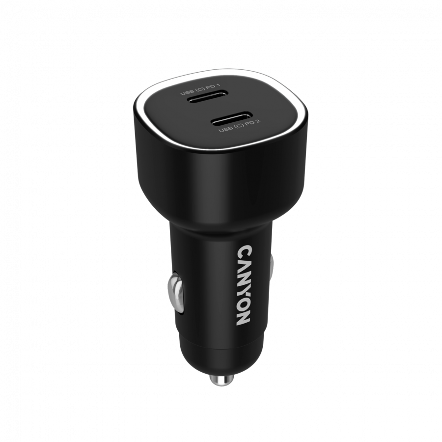 CANYON car charger OnDrive 60 PD 60W 2xUSB-C Black thumbnail 3