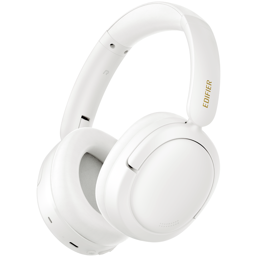 Edifier W800BT SE Wireless Over-Ear Headphones, 40mm Dynamic Titanium-Coated Drivers, BT V5.4, Multipoint Connection, AI Call Noise Reduction, Up To 45H Battery, USB-C, White thumbnail 1