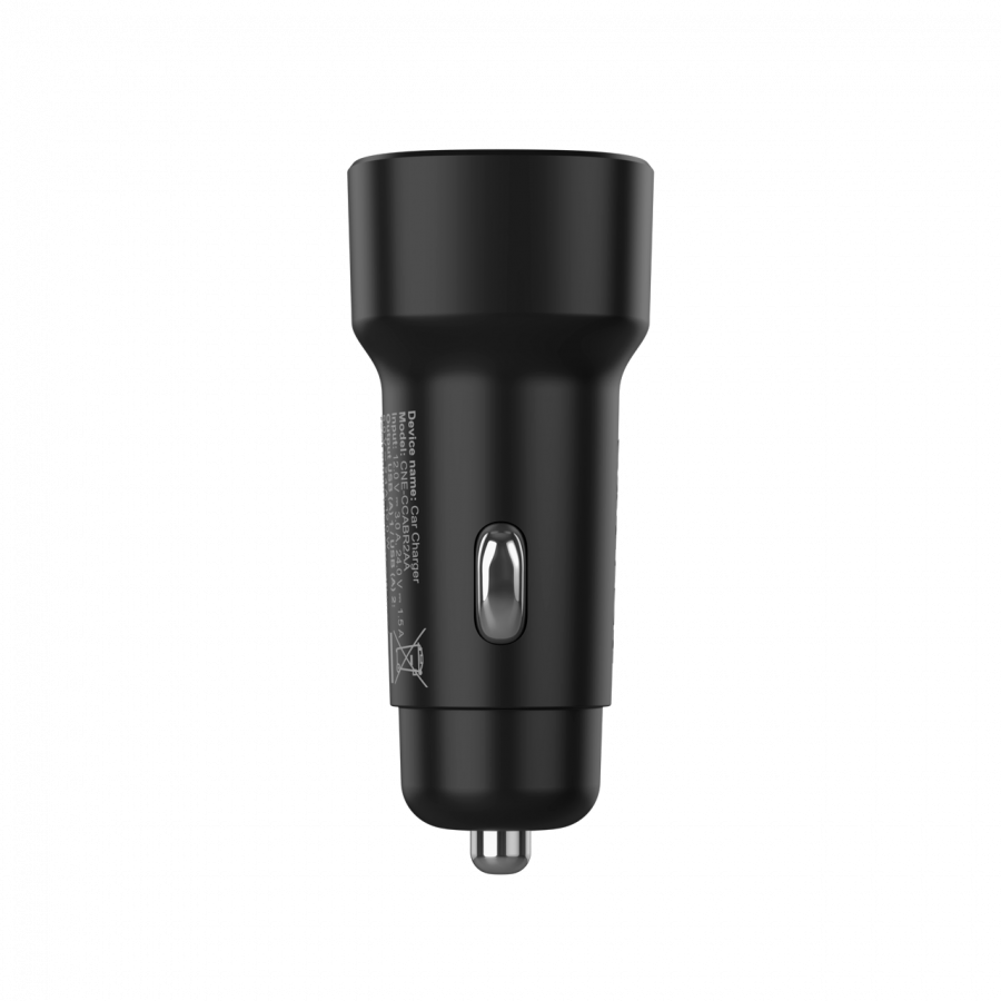 CANYON car charger OnDrive 24  24W 2xUSB-A Black thumbnail 4