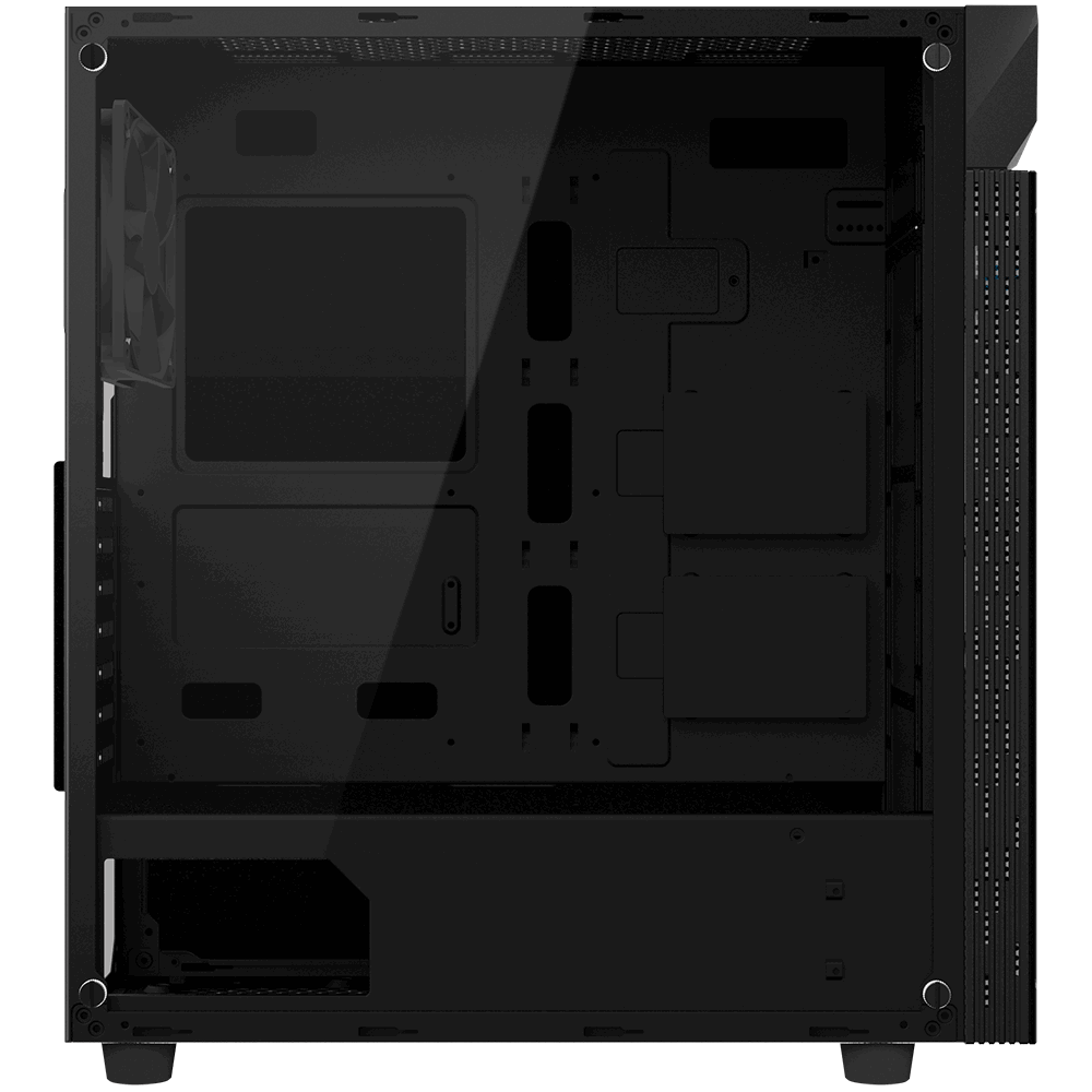 Кутия Gigabyte C200G RGB, Mid Tower, Черна thumbnail 3