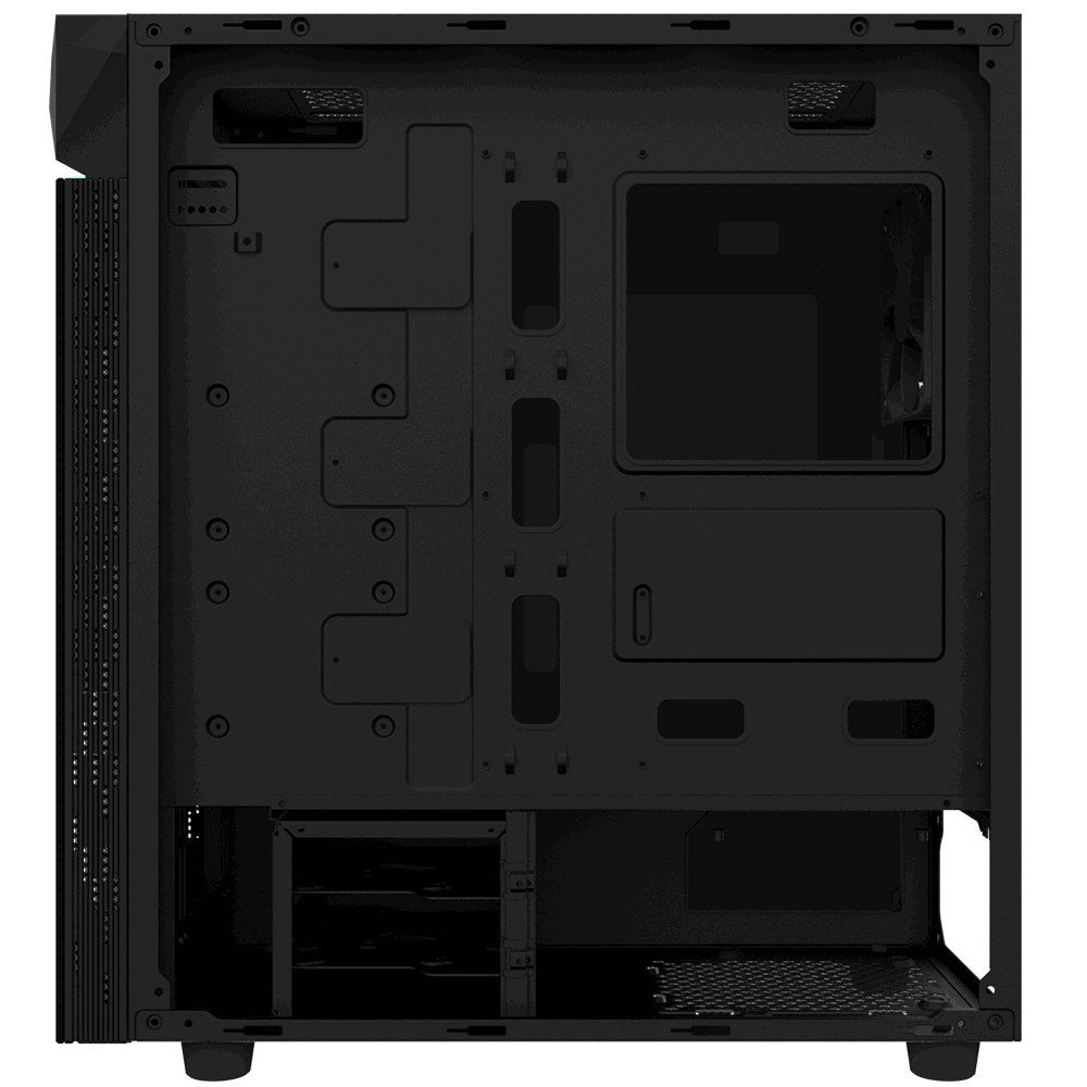 Кутия Gigabyte C200G RGB, Mid Tower, Черна thumbnail 4