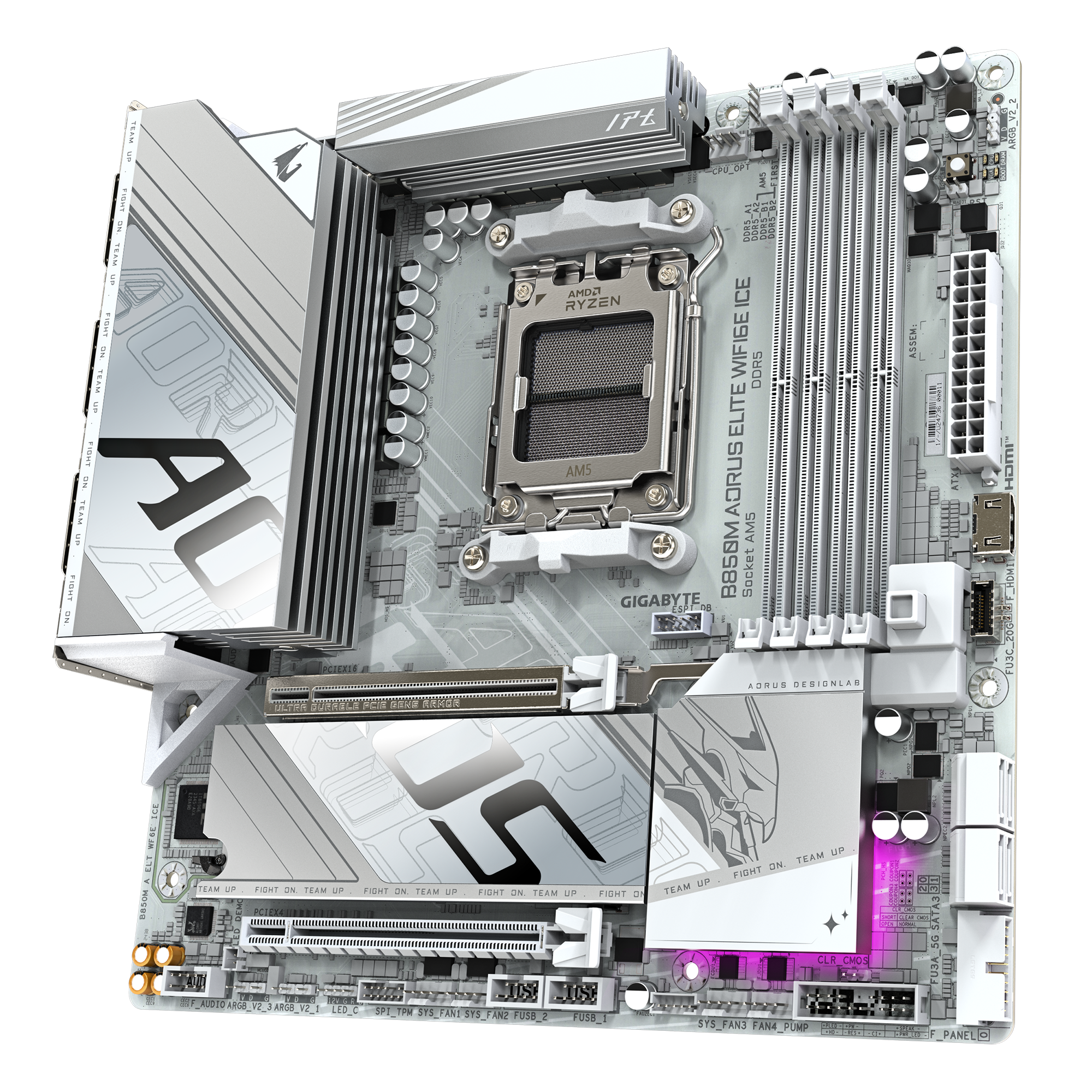 Дънна платка GIGABYTE B850M AORUS ELITE WIF6E ICE socket AM5 thumbnail 2