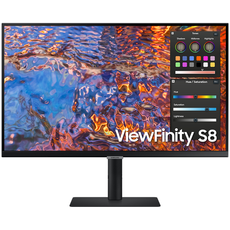 Monitor LED Samsung LS27B800PXPXEN HRM S80PB, 27" UHD FLAT 16:9 (3840x2160) IPS 60Hz, 350 cd/㎡, 1000:1, HDR400, 5ms, 178/178, 1xDP 1xHDMI, 3xUSB 3.0 1xUSB-C (90W), 3.5 Jack, Tilt/Pivot/Swivel/HeightAdj, VESA 100x100, 3Y thumbnail 1