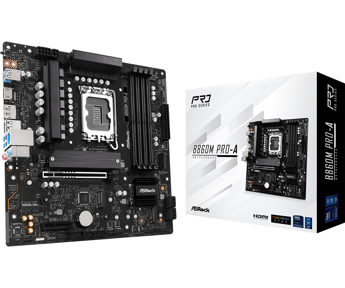 Дънна платка ASRock B860M PRO-A, LGA 1851 thumbnail 4