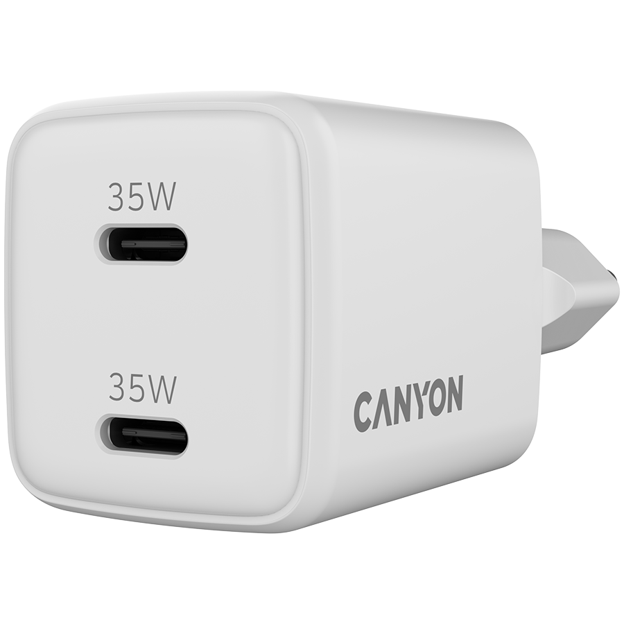 CANYON charger CU35CC GaN 35W 2xPD EU White thumbnail 4