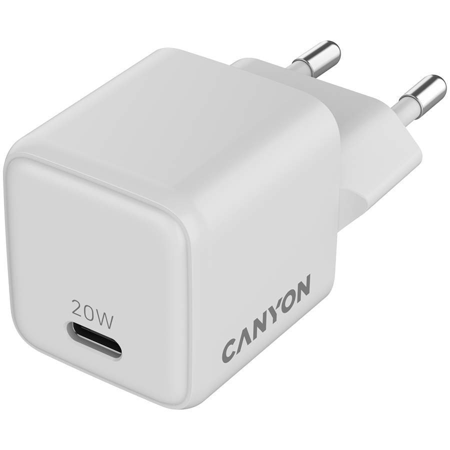 CANYON charger CU20C GaN 20W 1xPD EU White thumbnail 4