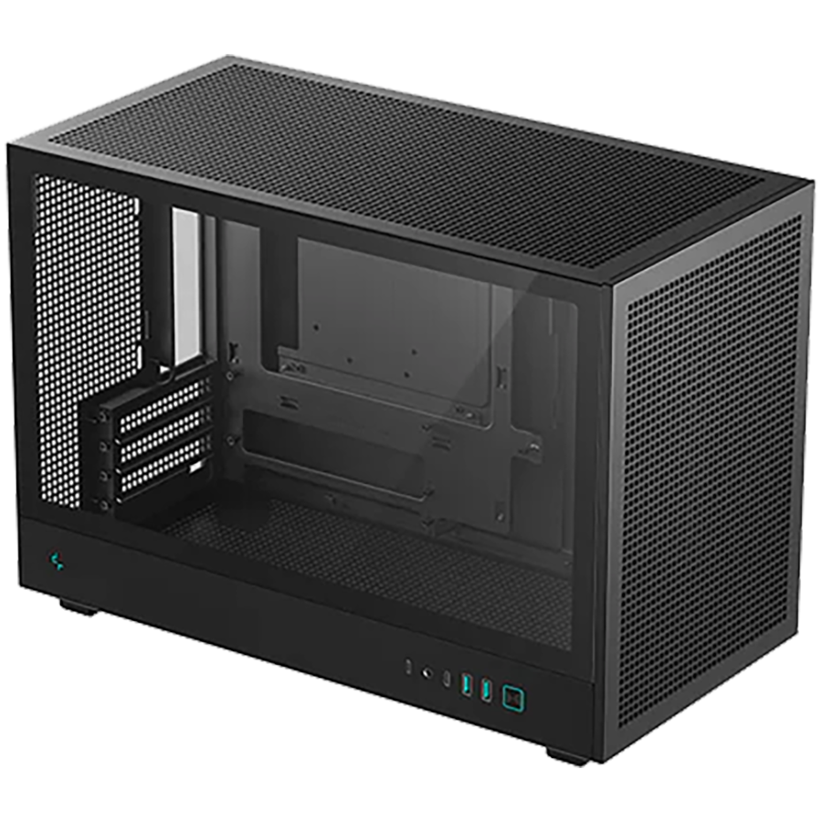 DeepCool CH260, Mini Tower, Mini-ITX/Micro-ATX, 2xUSB3.0, 1xType-C Gen 2, 1xAudio, Mesh Panel, Black, 2Y, R-CH260-BKNGM0-G-1 thumbnail 1