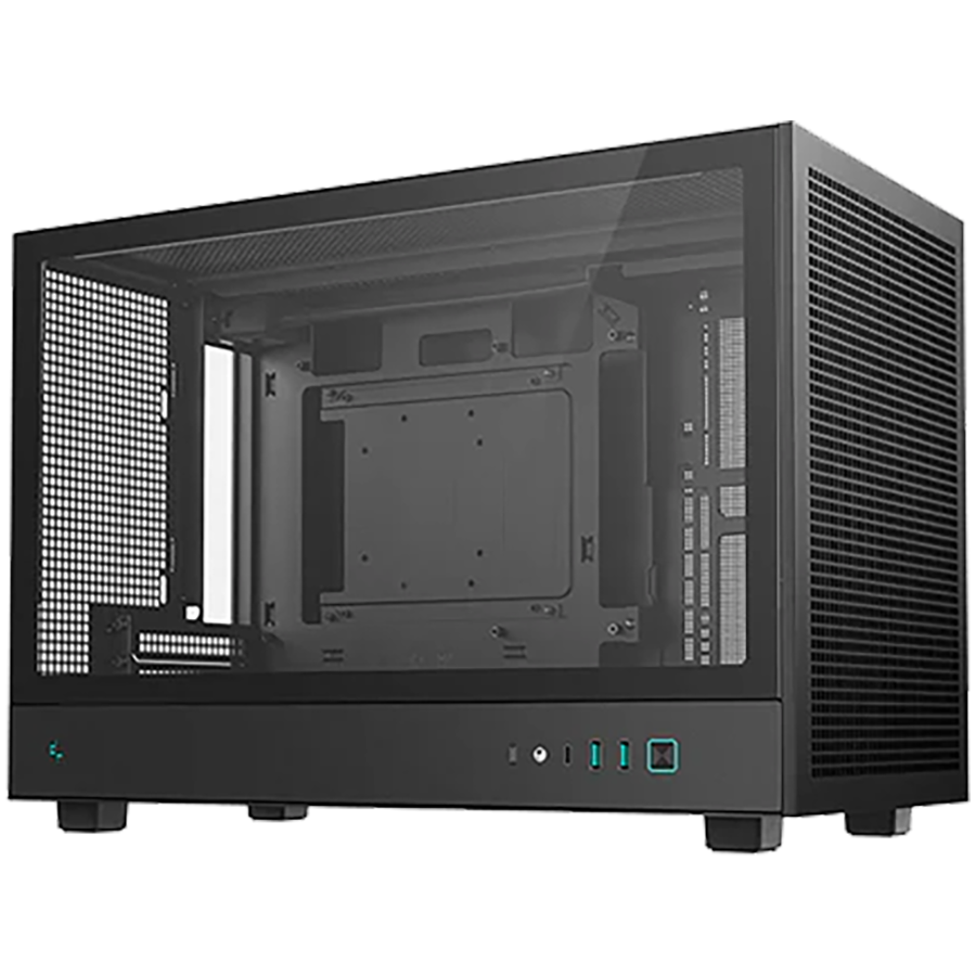 DeepCool CH260, Mini Tower, Mini-ITX/Micro-ATX, 2xUSB3.0, 1xType-C Gen 2, 1xAudio, Mesh Panel, Black, 2Y, R-CH260-BKNGM0-G-1 thumbnail 2