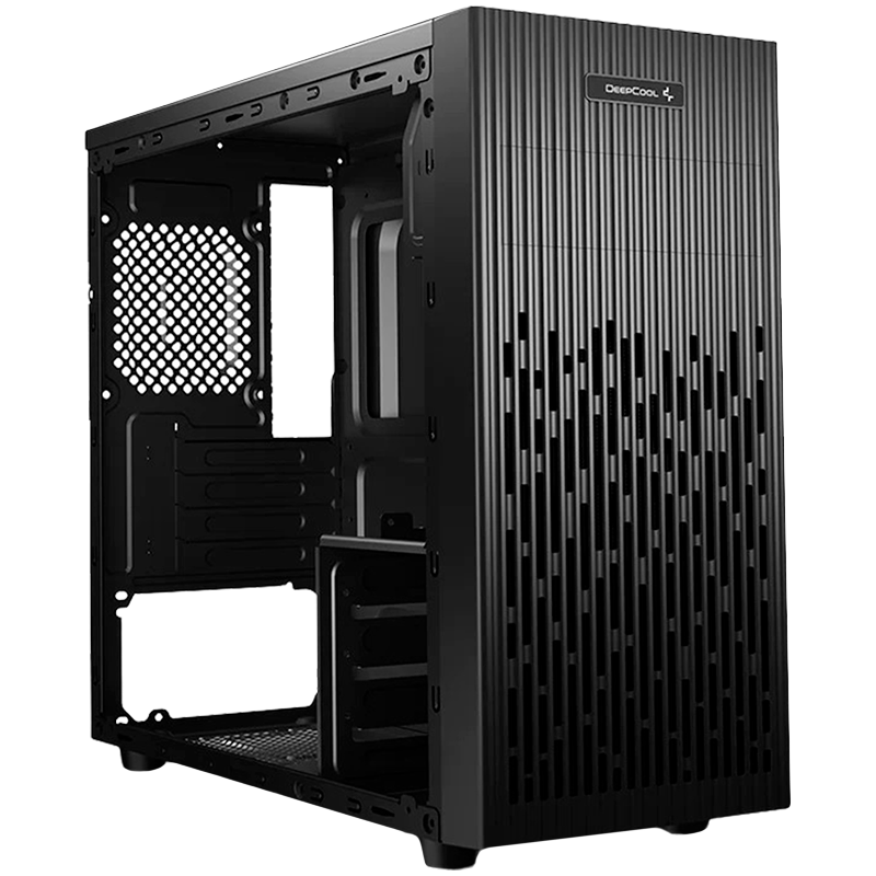 DeepCool MATREXX 30, Mini Tower, Mini-ITX/Micro-ATX, 1x USB2.0, 1x USB3.0, 1x Audio, 1x Mic, 1x120mm Pre-Installed Black Fan, Tempered Glass, Mesh Panel, DP-MATX-MATREXX30 thumbnail 1