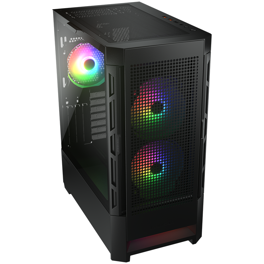 COUGAR AIRFACE RGB PC Case, Mid Tower, Black thumbnail 3