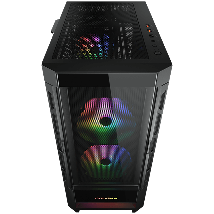 COUGAR DUOFACE RGB PC Case, Mid Tower, Black thumbnail 4