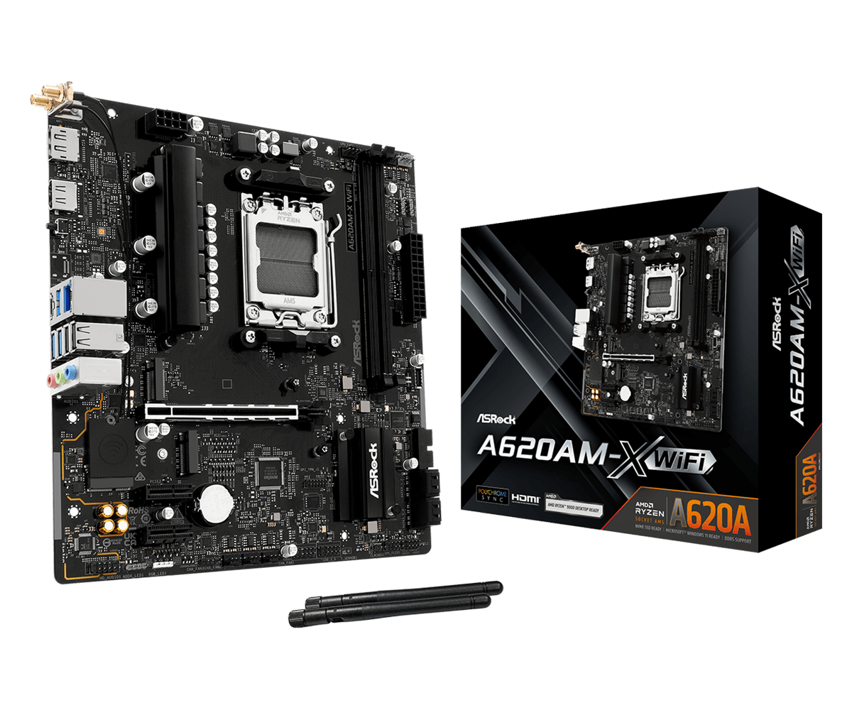 Дънна платка ASRock A620AM-X WIFI, AM5 thumbnail 4