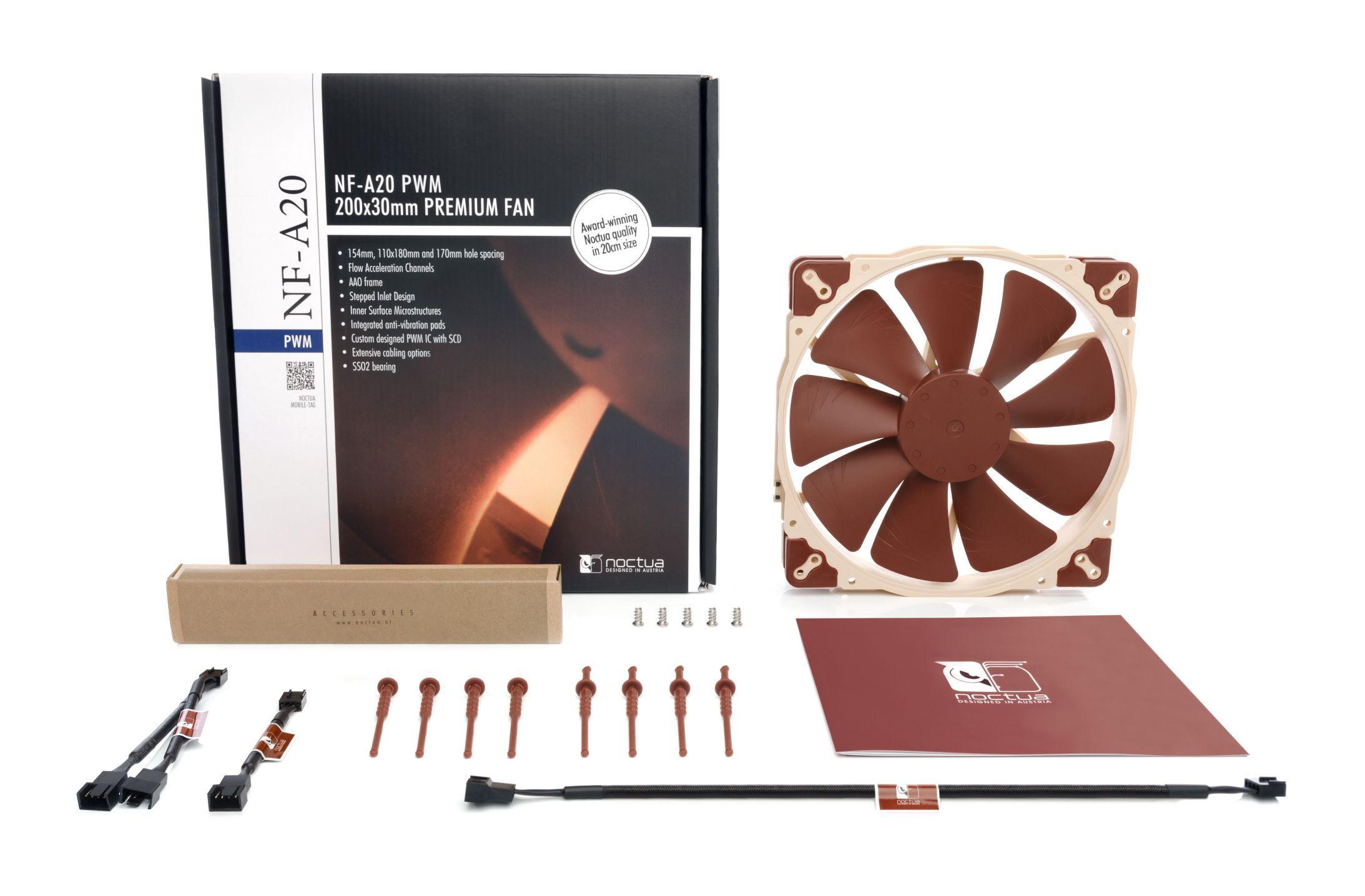 Вентилатор Noctua NF-A20 PWM 200x200x30mm thumbnail 3