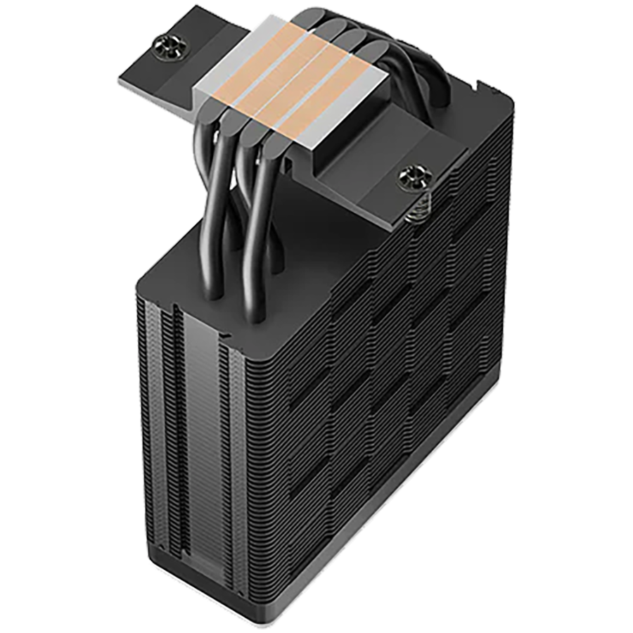 DeepCool AG400 BK ARGB V2, CPU Air Cooler, 1x120mm ARGB PWM Fan, ARGB Top Cover, TDP 220W, 4 Heatpipes, Black, LGA1851/1700/1200/115x, AMD AM5/AM4, 125x92x154 mm(LxWxH), 2Y, R-AG400-BKAMMN-GJD thumbnail 3