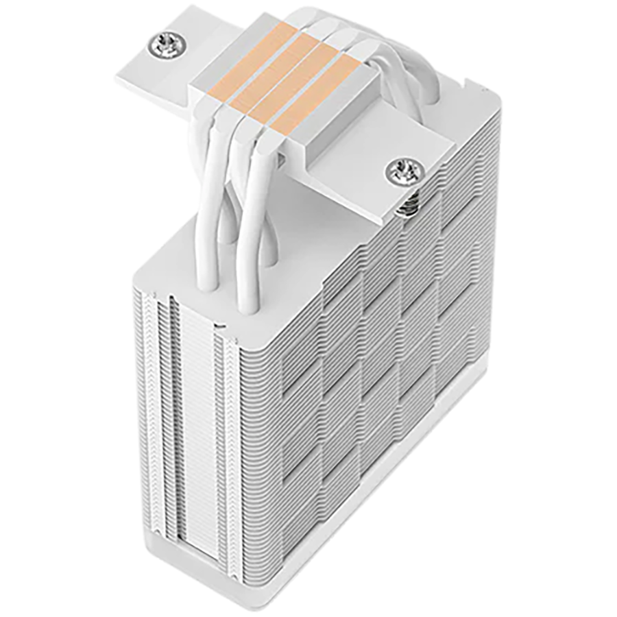 DeepCool AG400 WH ARGB V2, CPU Air Cooler, 1x120mm ARGB PWM Fan, ARGB Top Cover, TDP 220W, 4 Heatpipes, White, LGA1851/1700/1200/115x, AMD AM5/AM4, 125x92x154 mm(LxWxH), 2Y, R-AG400-WHAMMN-GJD thumbnail 3