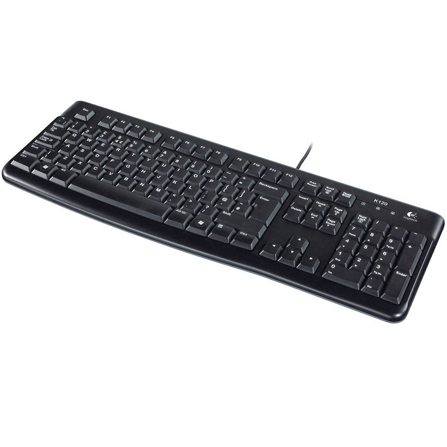 LOGITECH K120 Corded Keyboard - BLACK - USB - US INT'L - B2B thumbnail 4
