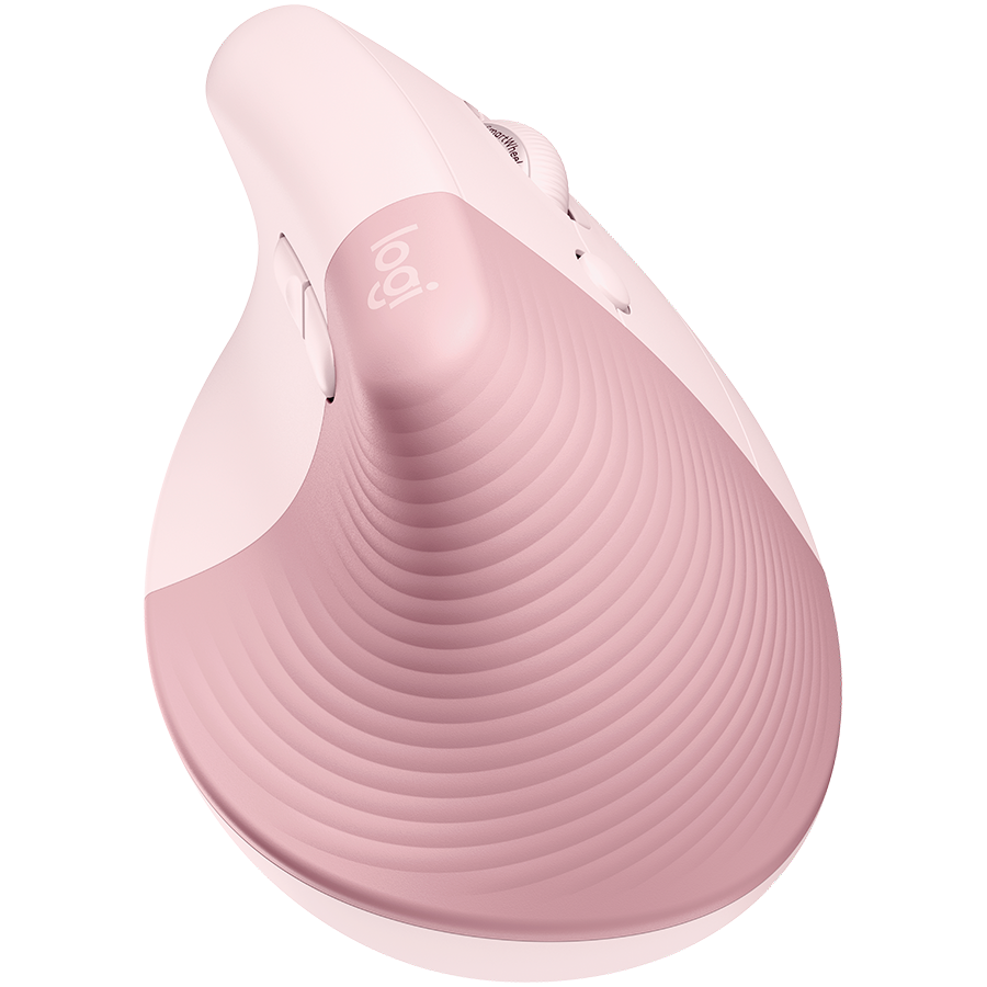 LOGITECH Lift Bluetooth Vertical Ergonomic Mouse - ROSE/DARK ROSE thumbnail 2