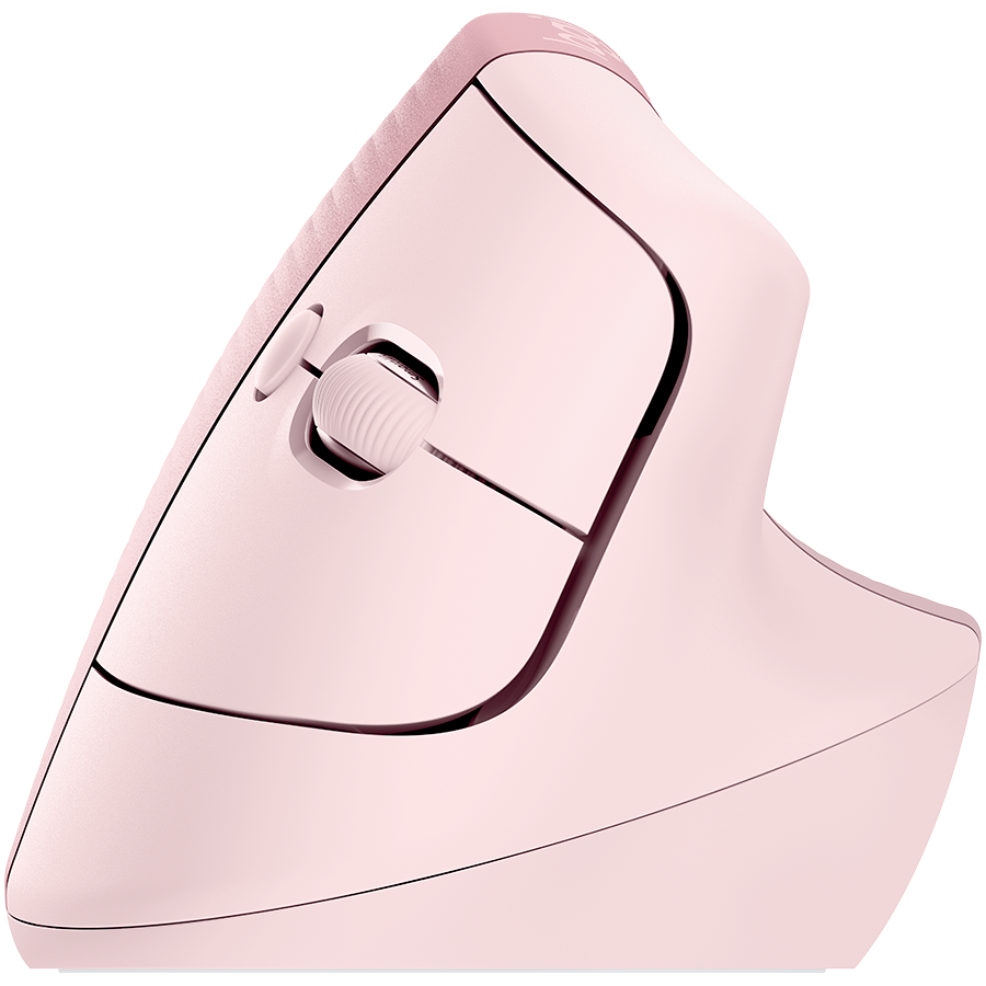 LOGITECH Lift Bluetooth Vertical Ergonomic Mouse - ROSE/DARK ROSE thumbnail 3