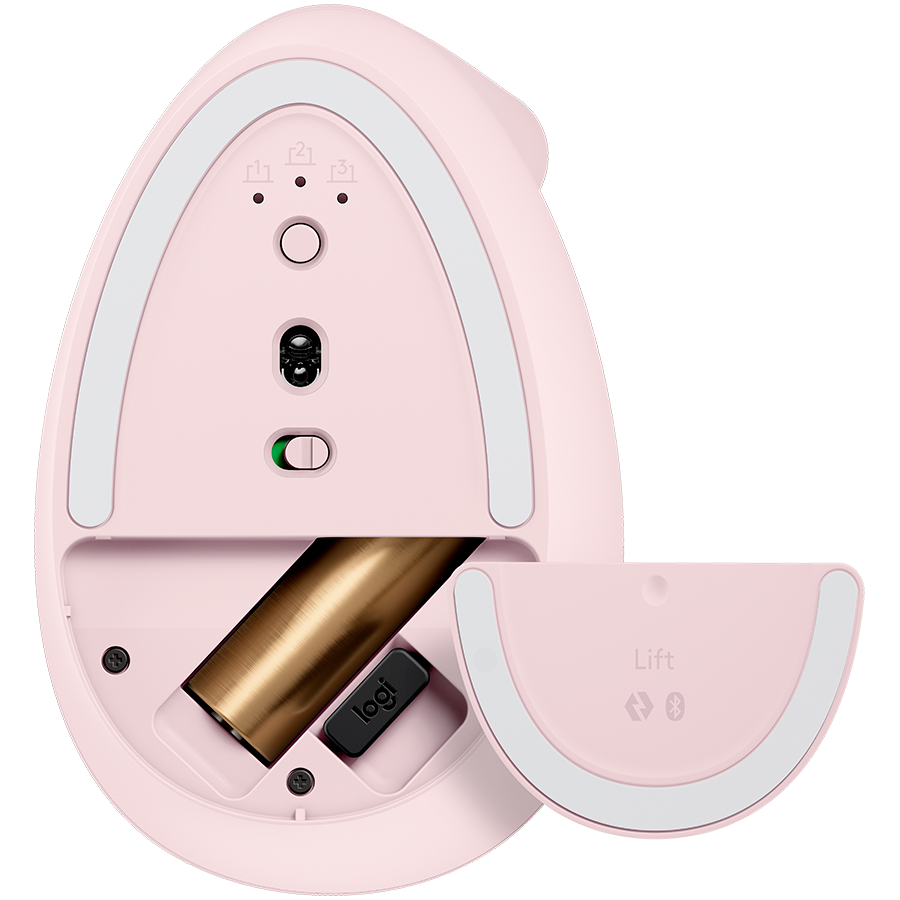 LOGITECH Lift Bluetooth Vertical Ergonomic Mouse - ROSE/DARK ROSE thumbnail 4