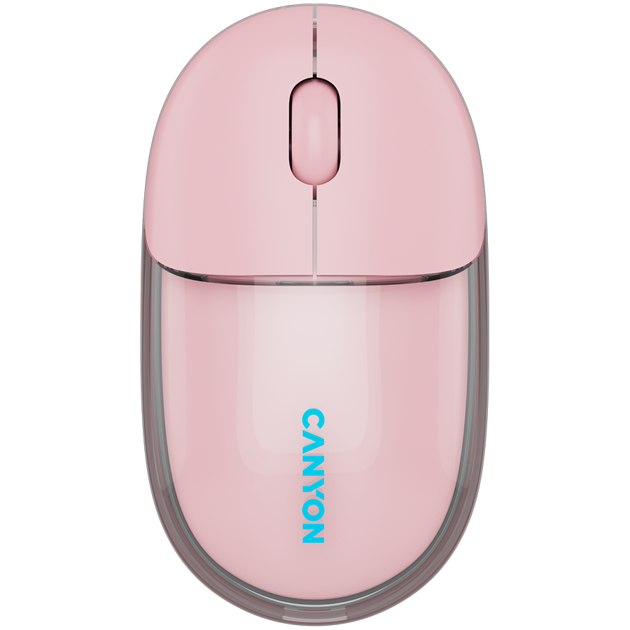 CANYON mouse OnClick 24 BT/ Wireless Transparent/Pink thumbnail 1
