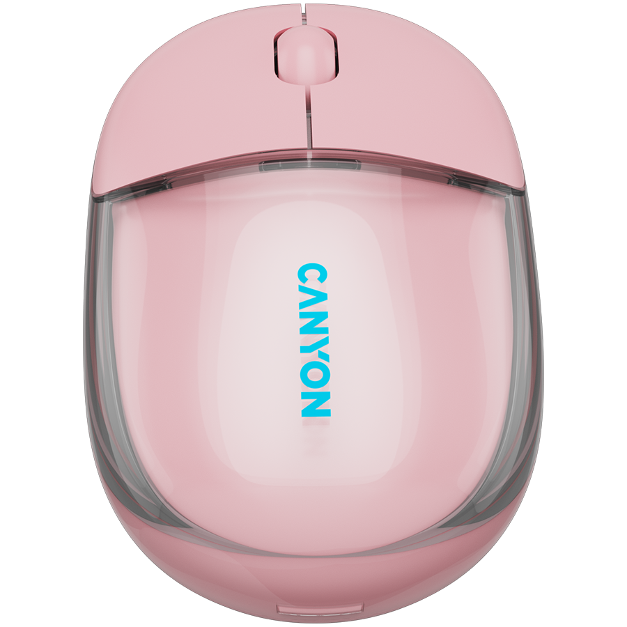 CANYON mouse OnClick 24 BT/ Wireless Transparent/Pink thumbnail 2