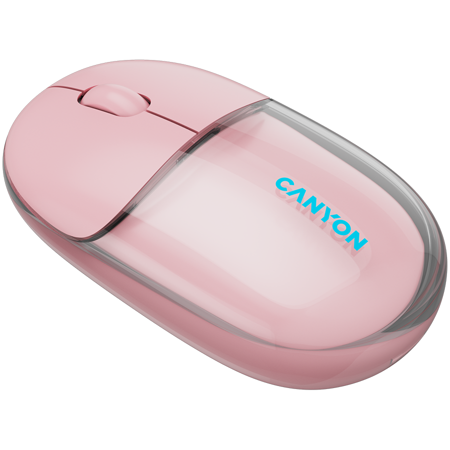 CANYON mouse OnClick 24 BT/ Wireless Transparent/Pink thumbnail 3