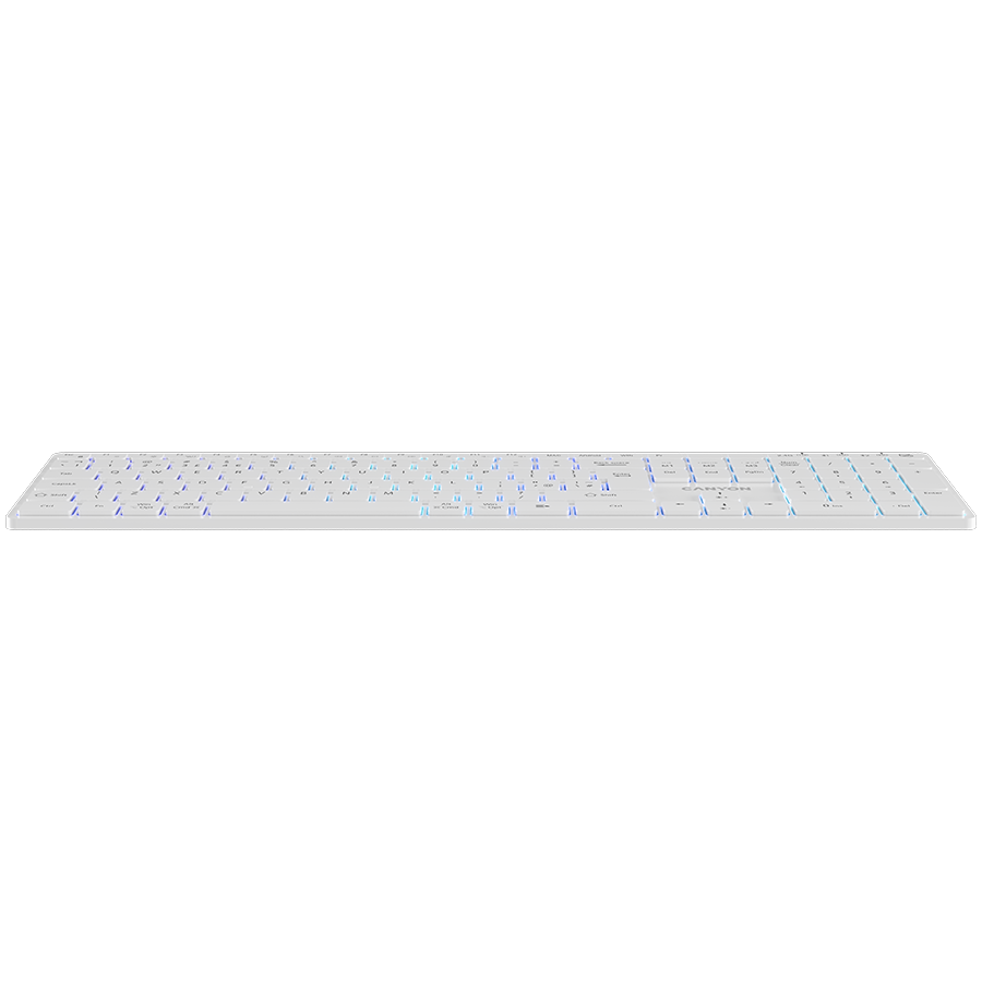 CANYON keyboard HKB-W11 UK/US RGB Dual Mode Wireless White thumbnail 3