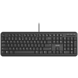 CANYON keyboard HKB-20 EN/BG Velvet Wired  Black