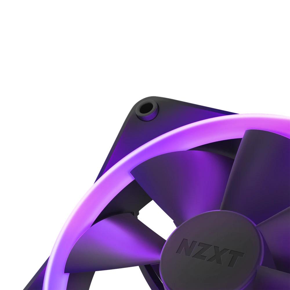 Комплект вентилатори NZXT F140 RGB Black 2 броя и NZXT RGB контролер thumbnail 2