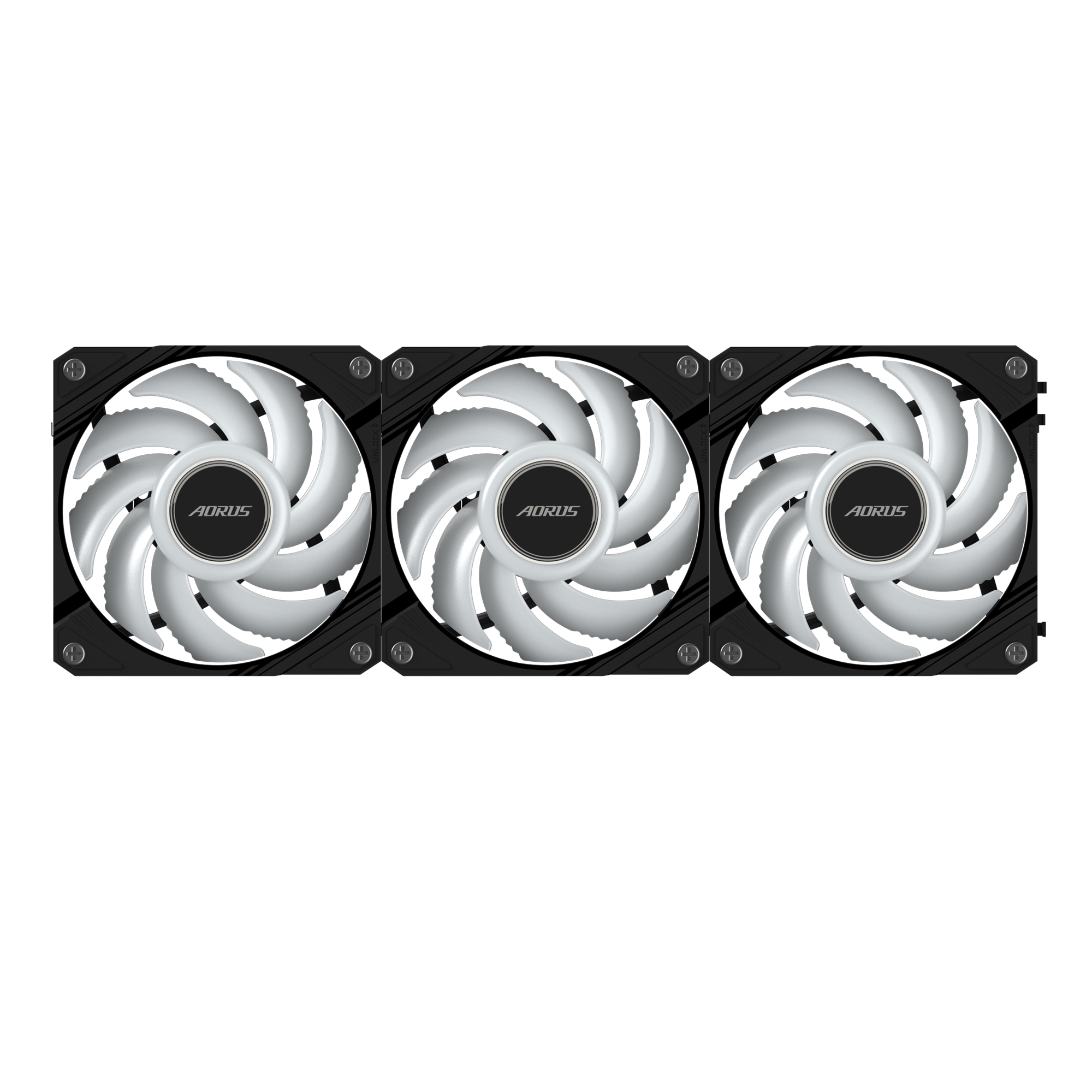 Комплект вентилатори GIGABYTE AORUS EZ CHAIN 120 Black 3-Pack ARGB thumbnail 5