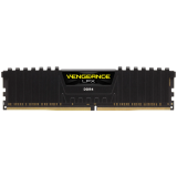 CORSAIR DDR4, 3200MHz 8GB 1x8GB Dimm, Unbuffered, Single Rank, 16-20-20-38, XMP 2.0, Vengeance LPX black Heatspreader, Black PCB, 1.35V