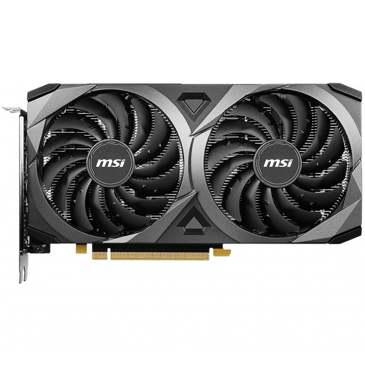 MSI Video Card Nvidia GeForce RTX 3060 VENTUS 2X 12G OC, 12GB GDDR6, 192-bit, 360 GB/s, 15 Gbps Effective Memory Clock, 1807 MHz Boost, 3584 CUDA Cores, PCIe 4.0, 3x DisplayPort 1.4a, HDMI 2.1, RAY TRACING, Dual Fan, 550W Recommended PSU, Metal Backplate, 3Y thumbnail 2