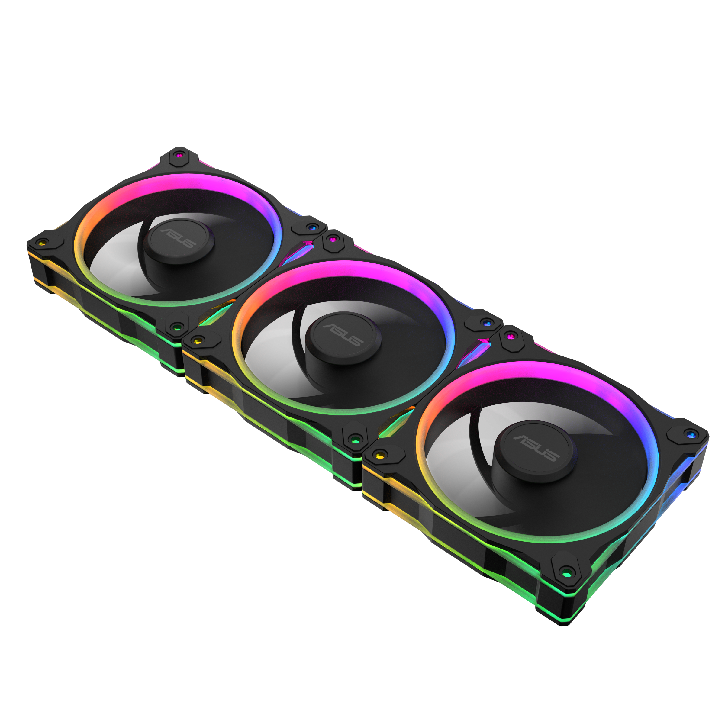 Комплект Вентилатори 3в1 ASUS PRIME MR120 ARGB Reverse Black Edition