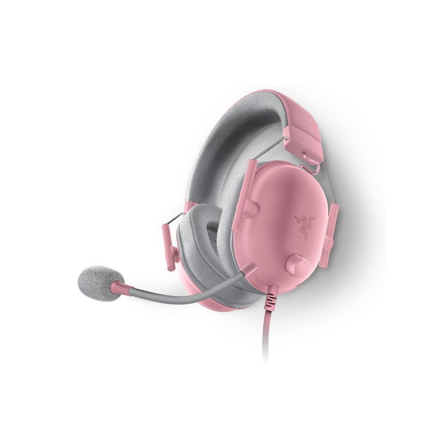 Razer BlackShark V2 X - Quartz, Gaming Headset, HyperClear Cardioid Mic, 50 mm TriForce Drivers, Advanced Passive Noise Cancellation, Breathable Memory Foam Cushions, HyperClear Cardioid Mic, 7.1 Surround Sound, 3.5mm thumbnail 2