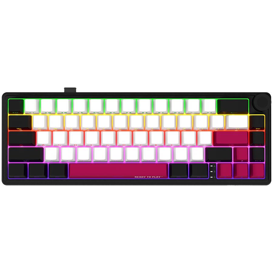 LORGAR Gaming Keyboard KBP70MW Pro Wireless 65% Black EN thumbnail 1