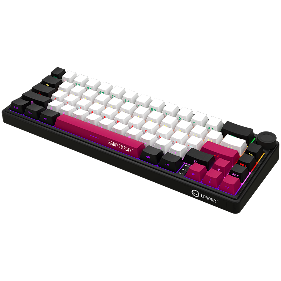 LORGAR Gaming Keyboard KBP70MW Pro Wireless 65% Black EN thumbnail 2