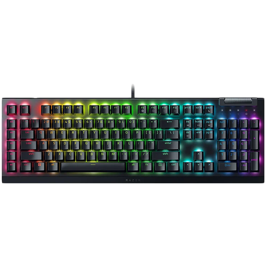 Razer BlackWidow V4 X Mechanical Gaming Keyboard, US Layout, Green Switch, Razer Chroma™ RGB, 6 Macro Keys, Lubricated Stabilizers, Media Roller thumbnail 1