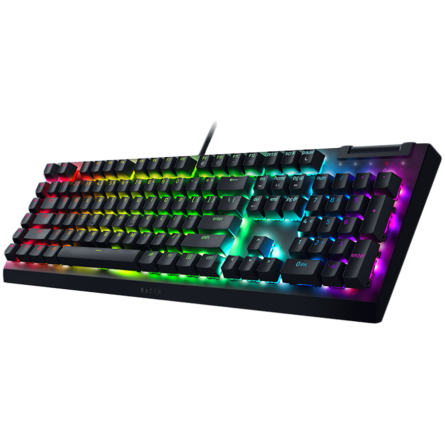 Razer BlackWidow V4 X Mechanical Gaming Keyboard, US Layout, Green Switch, Razer Chroma™ RGB, 6 Macro Keys, Lubricated Stabilizers, Media Roller thumbnail 2
