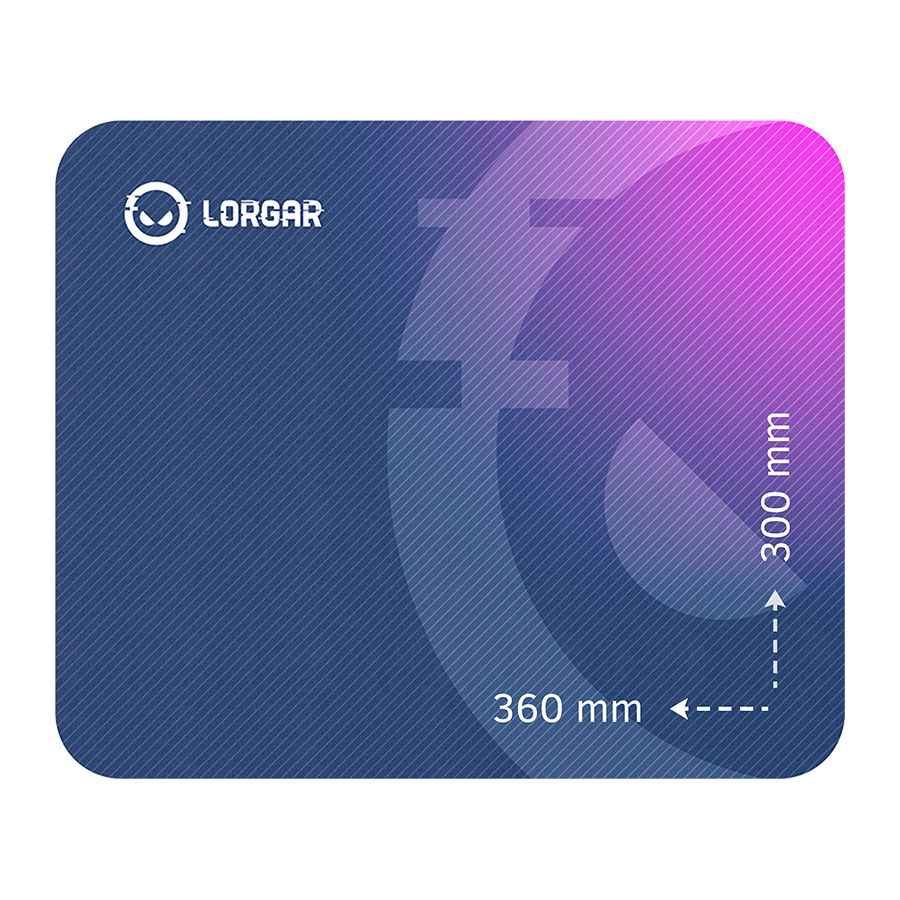 LORGAR Gaming Mouse Pad Main 133 Speed Purple thumbnail 1